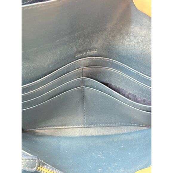 Miu Miu Hunter Green Croc Embossed Leather Wallet! Long Wallet! EXCELLENT Cond - Picture 13 of 16